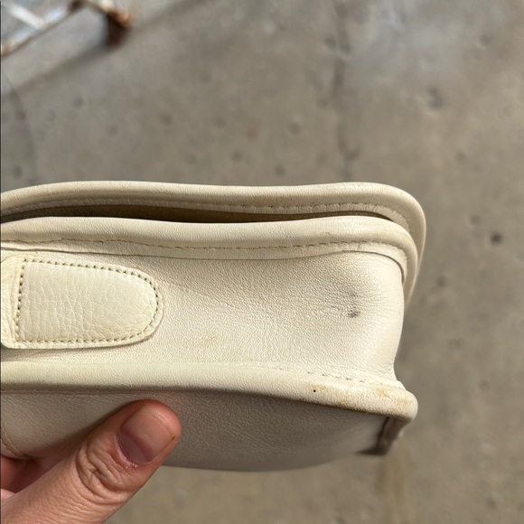 White/bone Vintage Coach convertible clutch shoulder bag - Picture 5 of 16